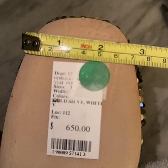 NIB Laurence Dacade Gold and silver Sequin booties - Picture 9 of 11